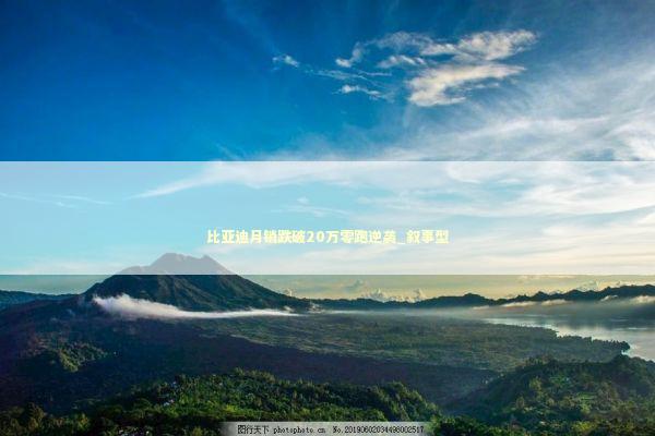 比亚迪月销跌破20万零跑逆袭_叙事型 新闻