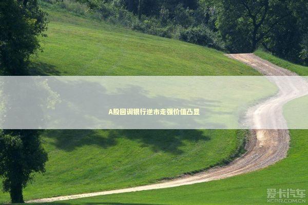 A股回调银行逆市走强价值凸显