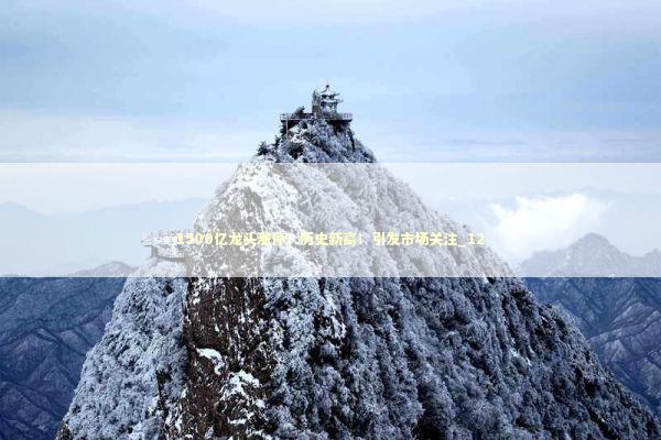 1500亿龙头涨停，历史新高！引发市场关注_12