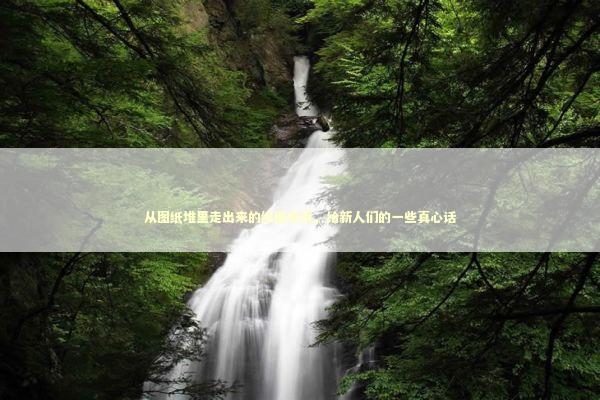 从图纸堆里走出来的绘图老兵，给新人们的一些真心话 IT技术